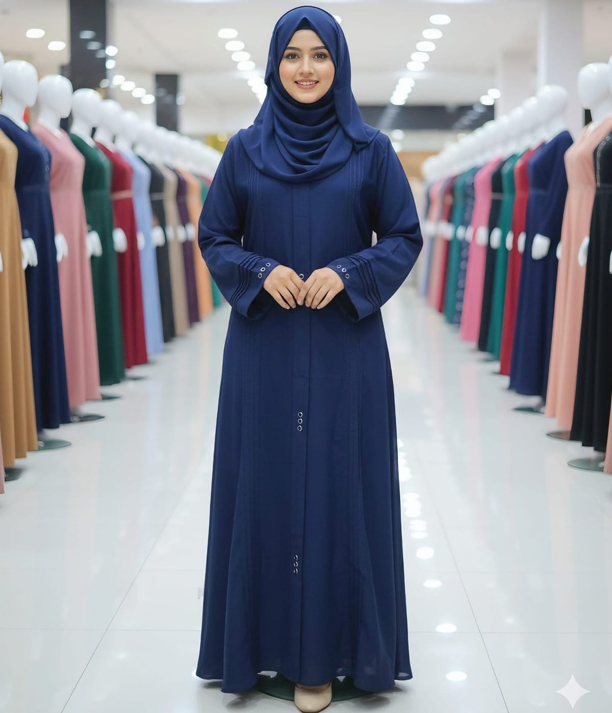 blue color only borka